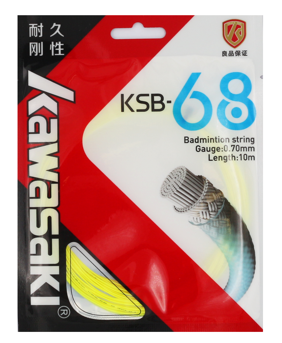 Струна для бадминтона KAWASAKI KSB-68 (10 метров) FLU-YELLOW