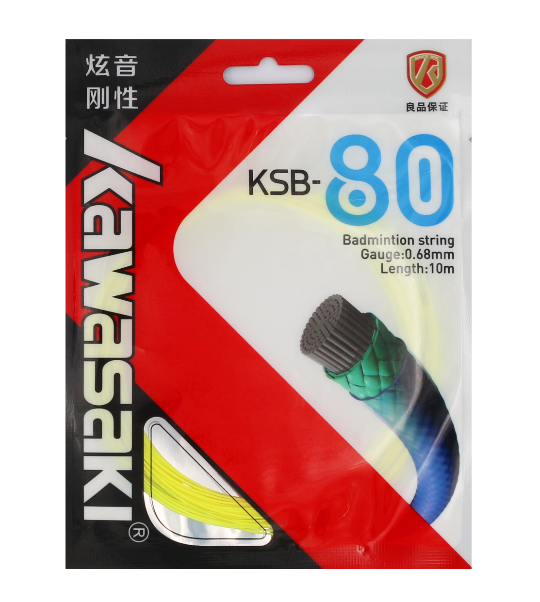 Струна для бадминтона KAWASAKI KSB-80 (10 метров) FLU-YELLOW