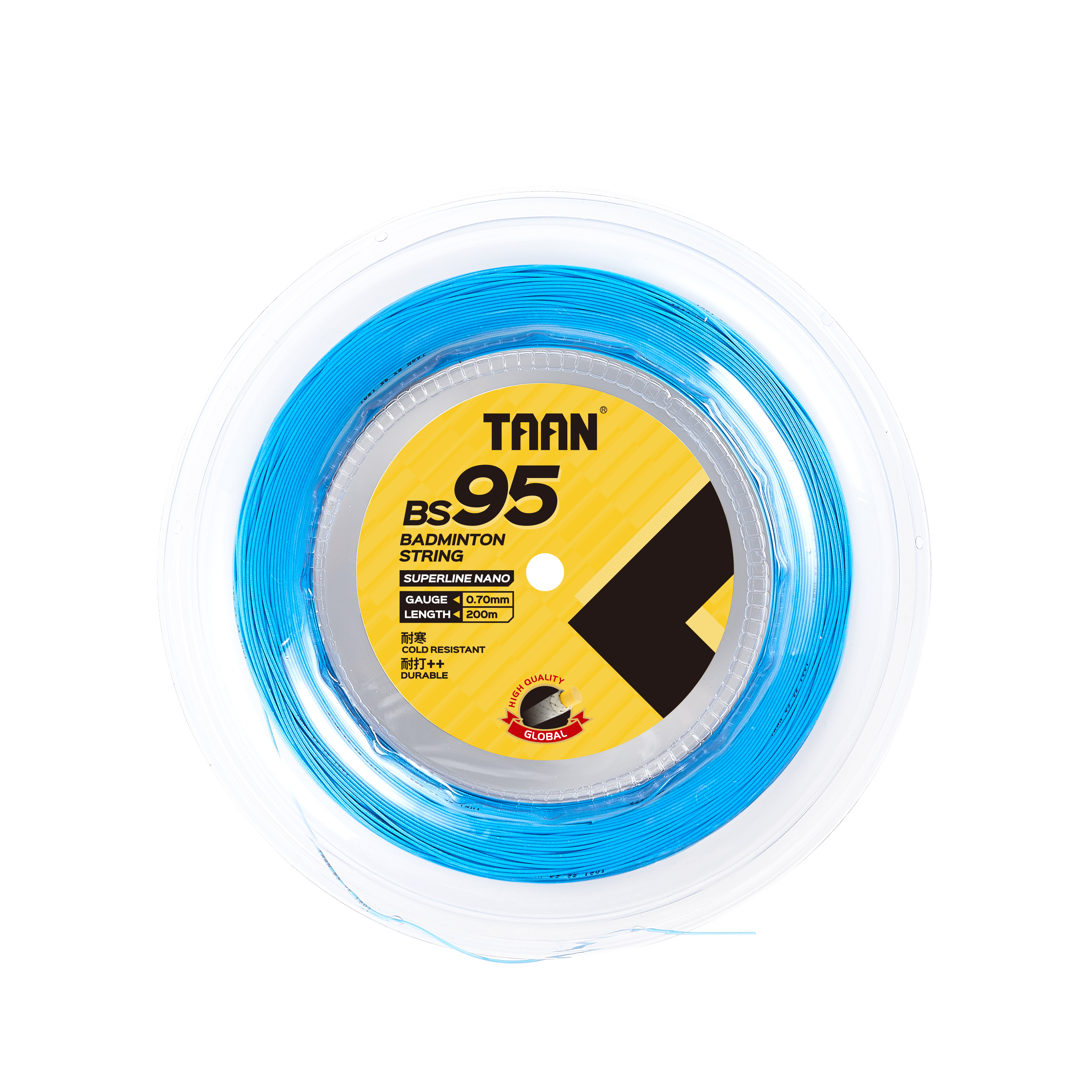 Струна для бадминтона TAAN Nano BS 95  (200 метров) LIGHT BLUE
