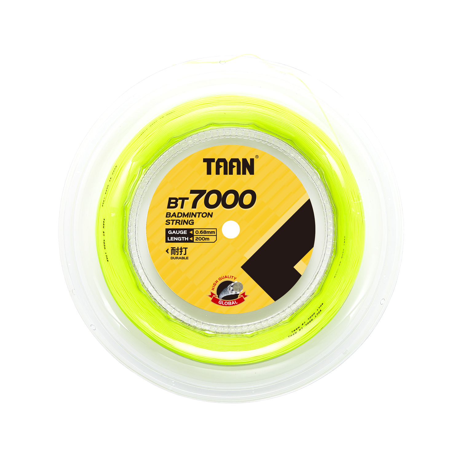 Струна для бадминтона TAAN BT 7000  (200 метров) FLU-YELLOW